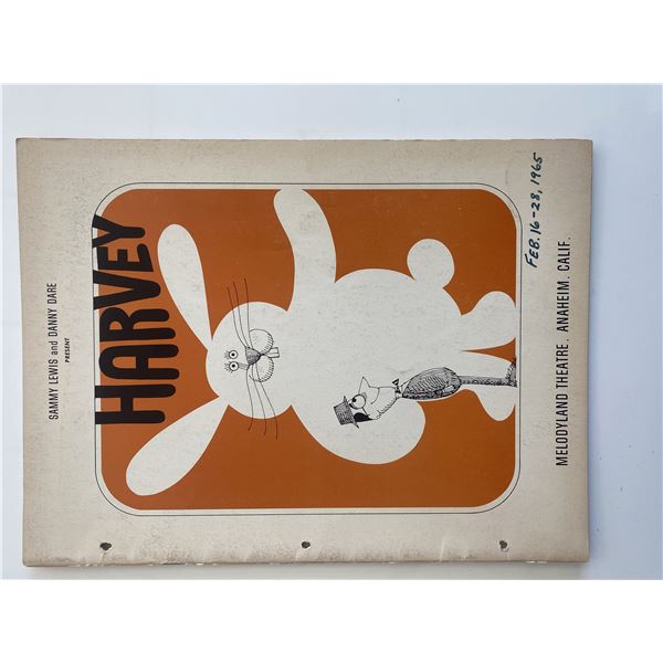 Harvey cast signed program