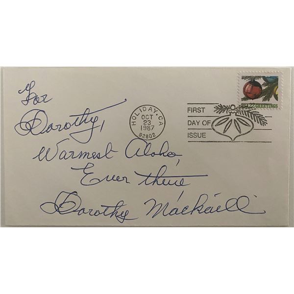 Dorothy Mackaill signed first day cover