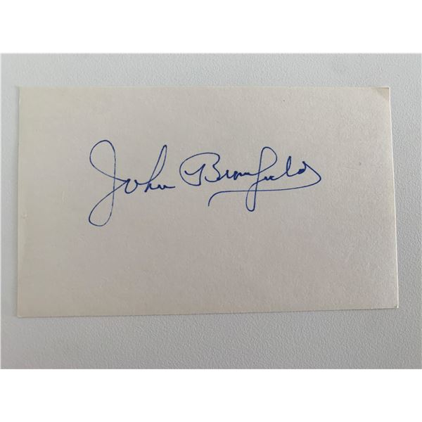 John Bromfield original signature