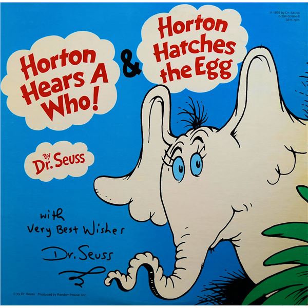 Dr. Seuss Horton Hears a Who signed sound track.