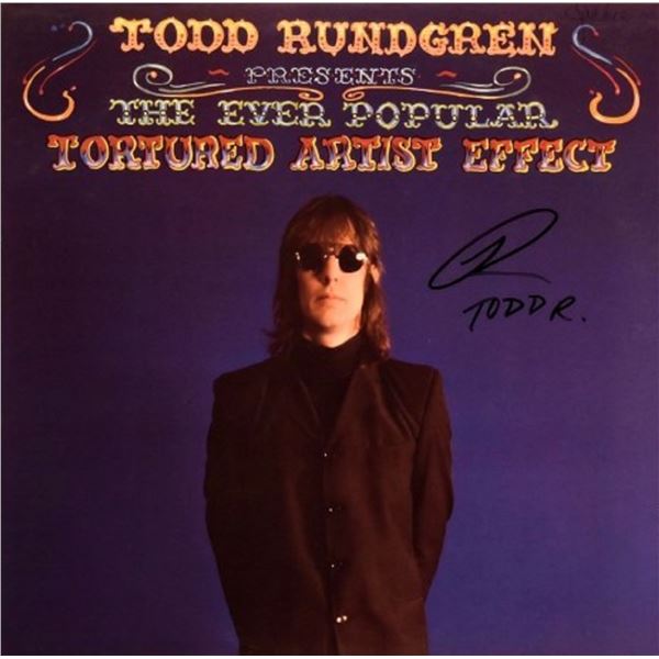 Todd Rundgren signed "The Ever Popular Tortured Artist Effect" album