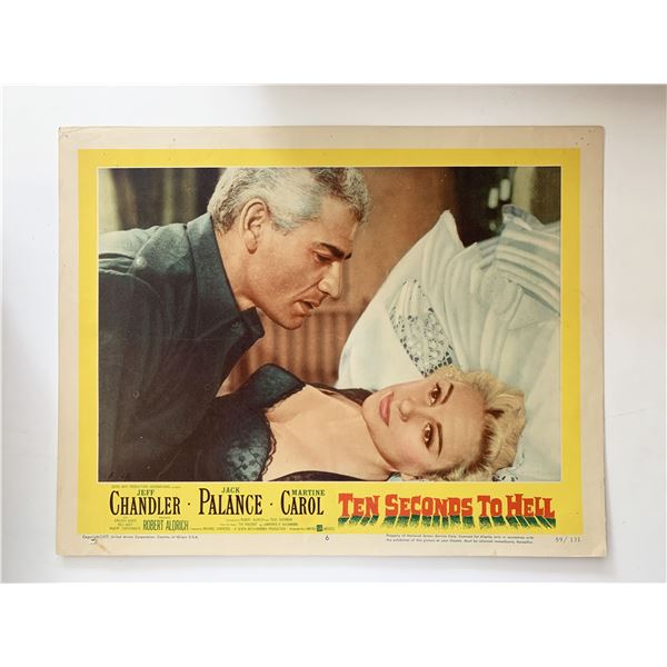 Ten Seconds to Hell 1959 vintage lobby card