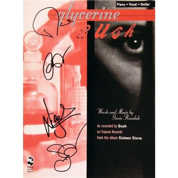 Bush signed sheet music