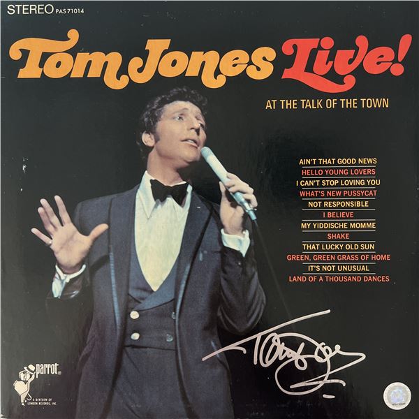 Tom Jones signed "Live! At the Talk of the Town" album