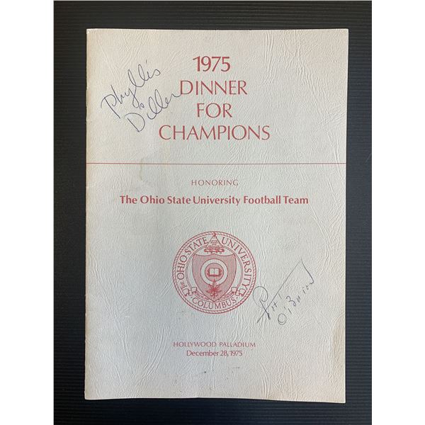 Phyllis Diller Signed Hollywood Palladium Program. 1975