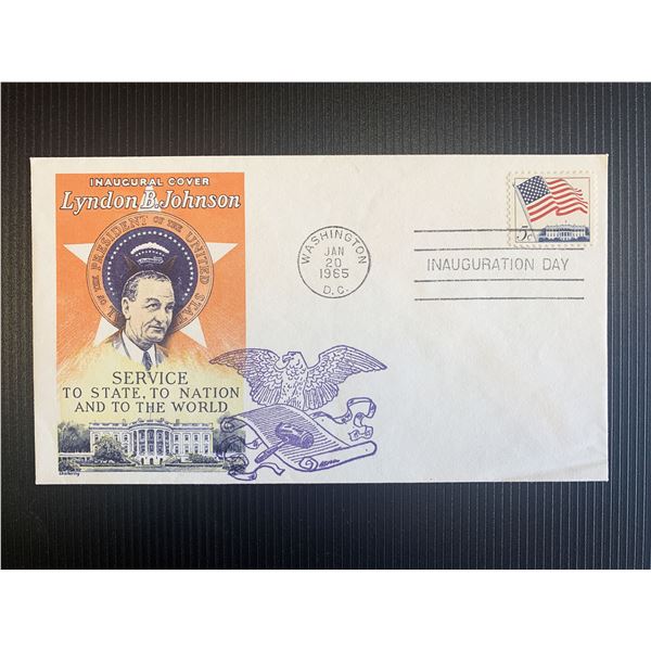 Lyndon B Johnson inaugurational first day cover