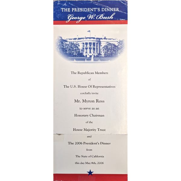 2006 President's Dinner Invitation