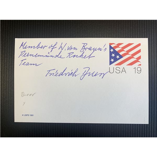 Friedrich Duerr signed first day cover