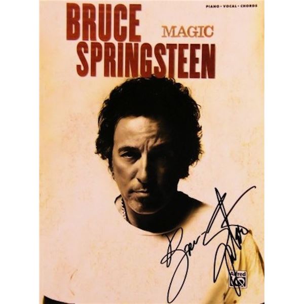 Bruce Springsteen signed music book
