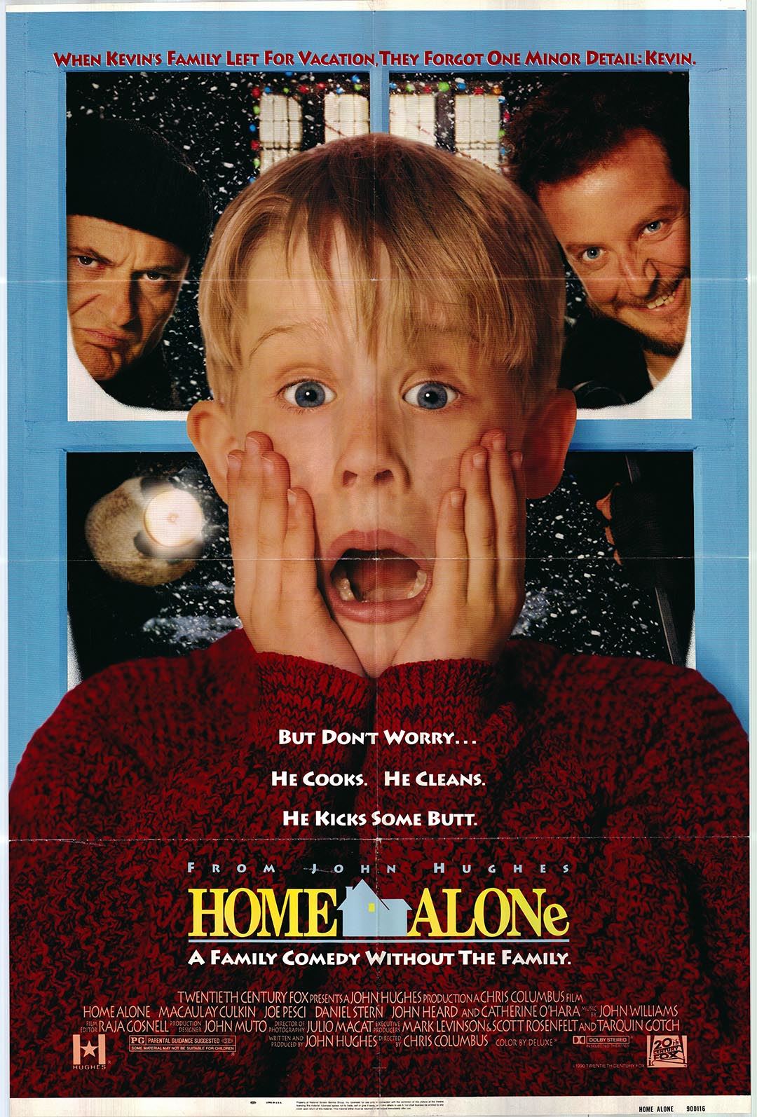 Home Alone Original 1990 Double-Sided Vintage One Sheet Poster