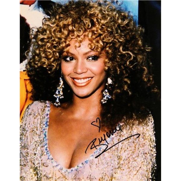 Beyoncé signed photo