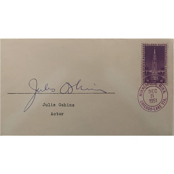 Actress Julie Oshins signed 1951 cover
