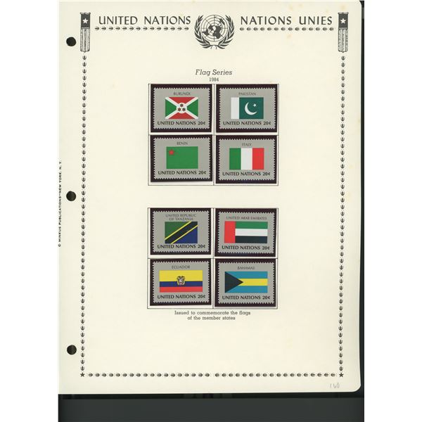 United Nations New York Stamps 1984