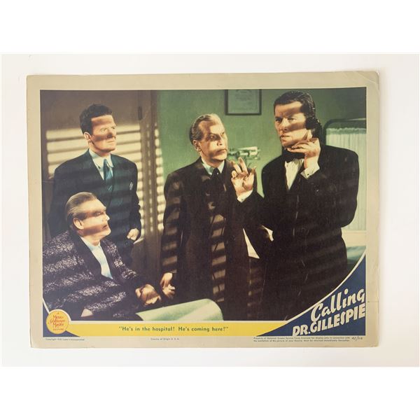 Calling Dr. Gillespie original 1942 vintage lobby card