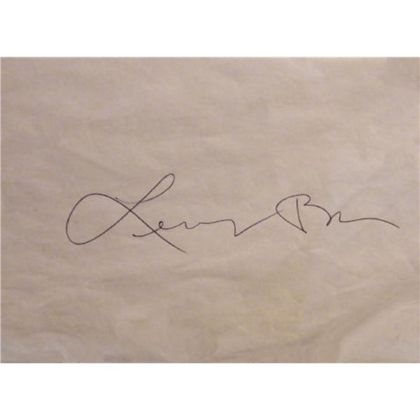 Lenny Bruce signature slip