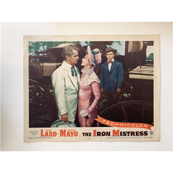 The Iron Mistress original 1952 vintage lobby card