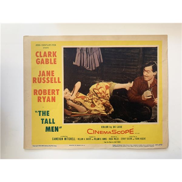 The Tall Men   original 1955 vintage lobby card