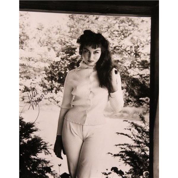 Julie Newmar signed portrait photo