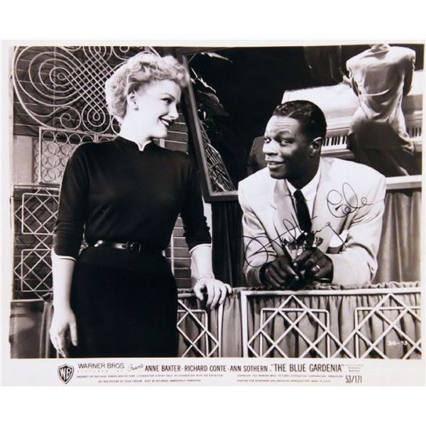 Nat King Cole signed movie still