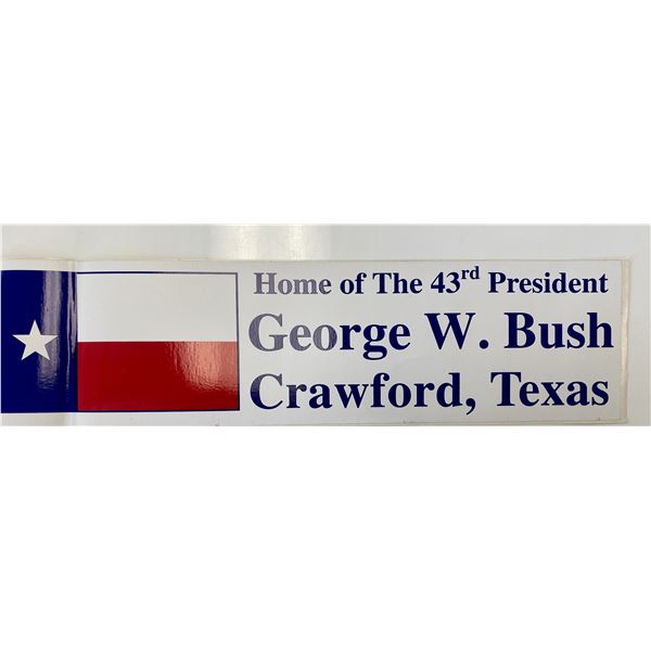 43rd President George W Bush bumper sticker