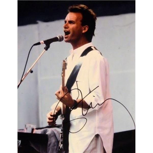 Sting signed promo photo