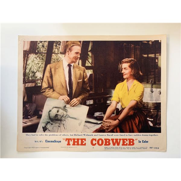 The Cobweb  original 1955 vintage lobby card