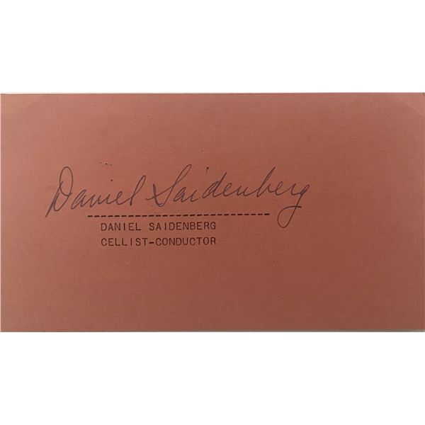 Daniel Saidenberg original signature