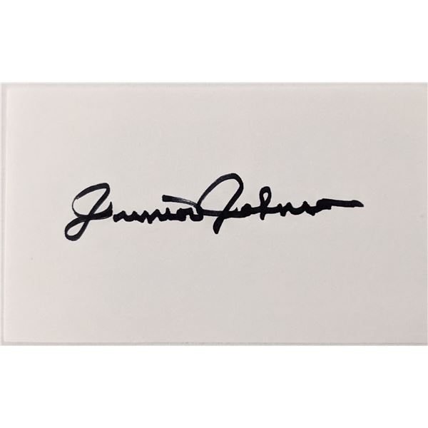 NASCAR Junior Johnson autograph