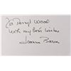 Image 1 : Actress  Joanna Barnes signed note