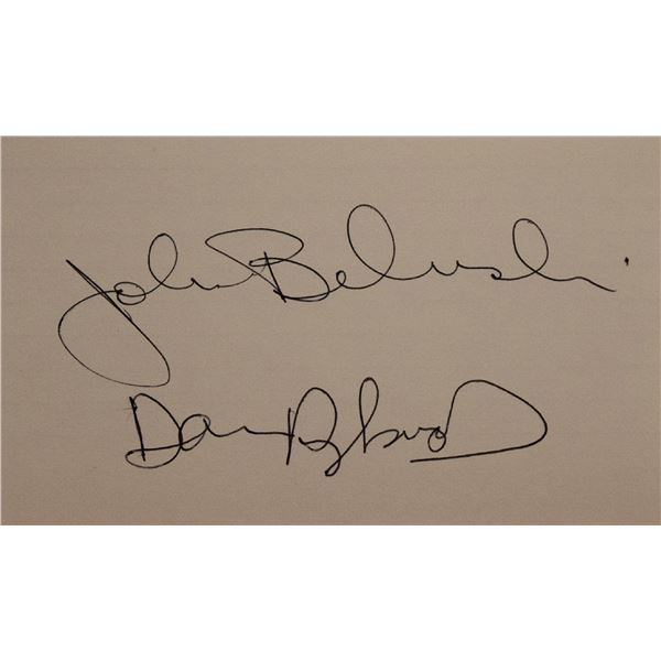 John Belushi and Dan Aykroyd signature slip