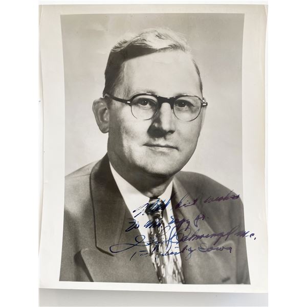 Iowa Congressman Fred Schwengel signed photo