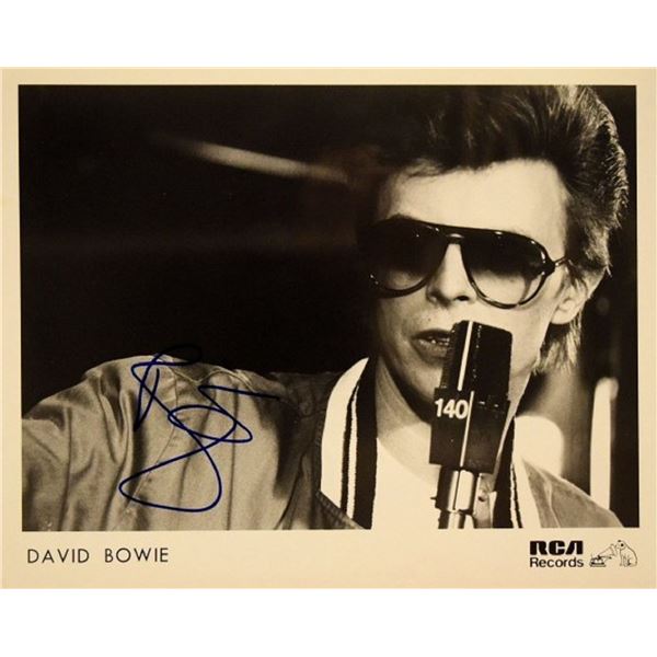 David Bowie signed photo