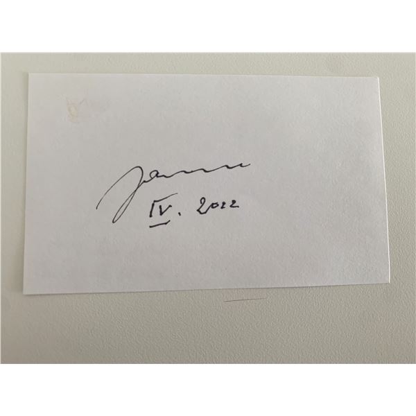 General Wojciech Jaruzelski original signature