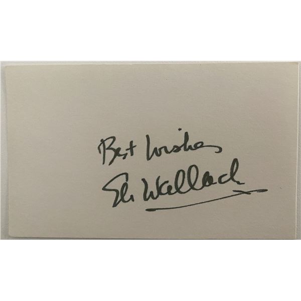 Eli Wallach original signature