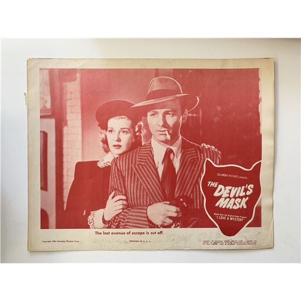 The Devil's Mask  original 1946 vintage lobby card
