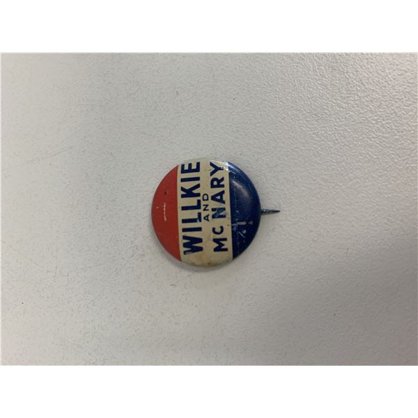 Willkie and McNary pin