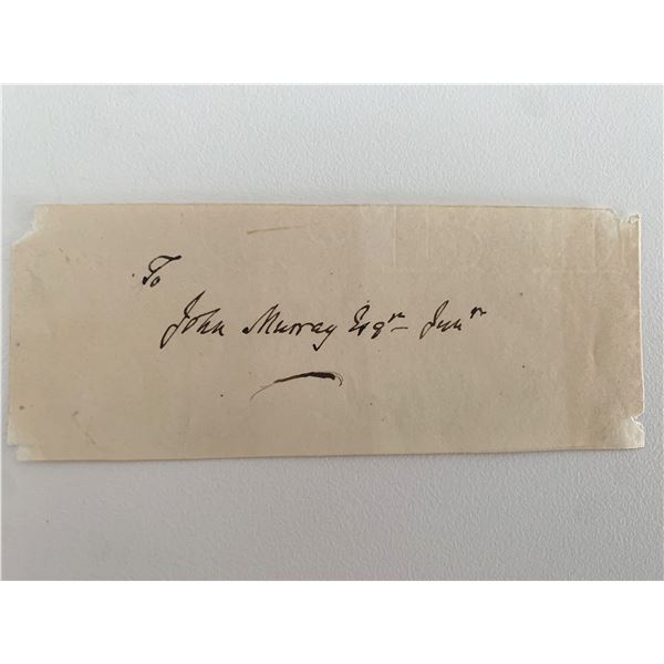 John Murray original signature