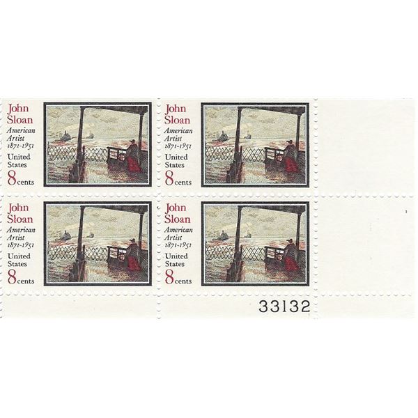 John Sloan Plate Block