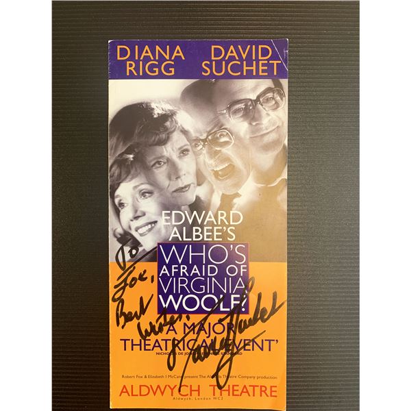 David Suchet signed Who's Afraid of Virginia Wolf? playbill