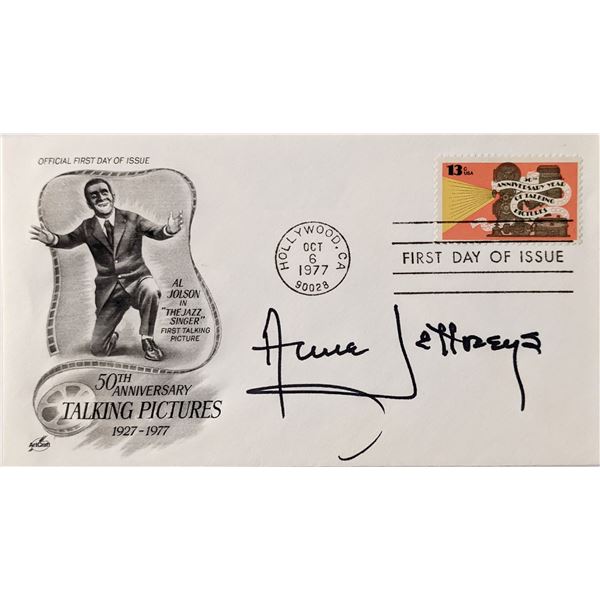 Toppers  Anne Jeffreys signed First Day Cover