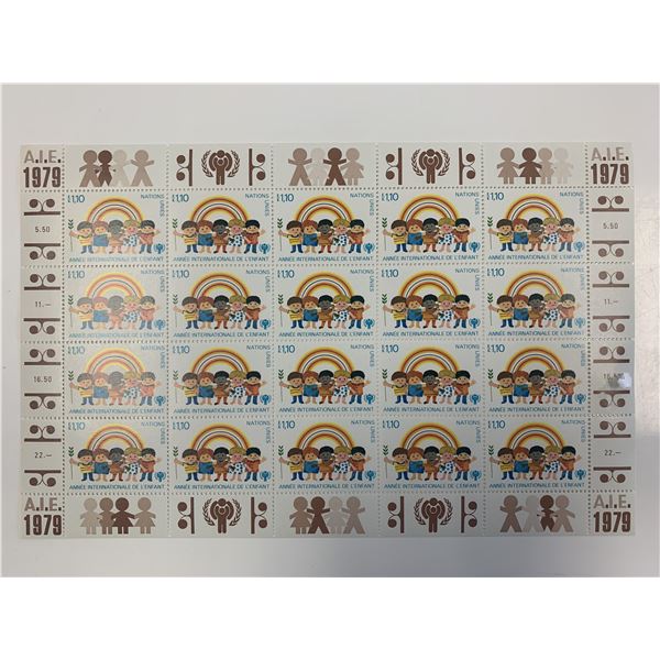 1979 Annee Internacionale De L'Enfant stamp set of 20