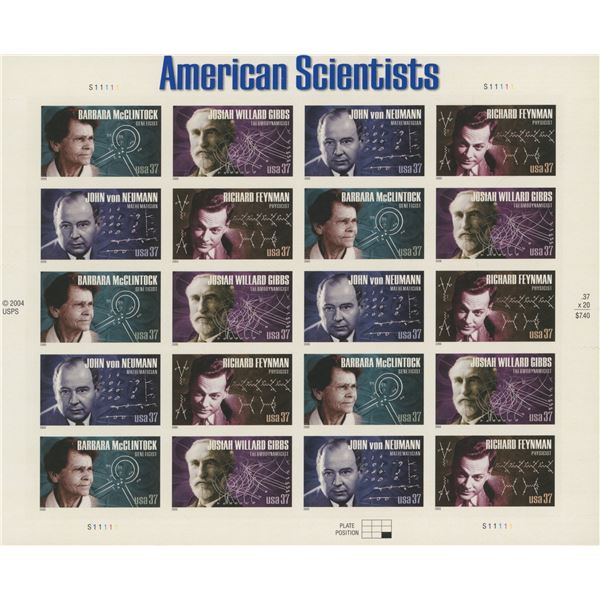 American Scientists Stamps
