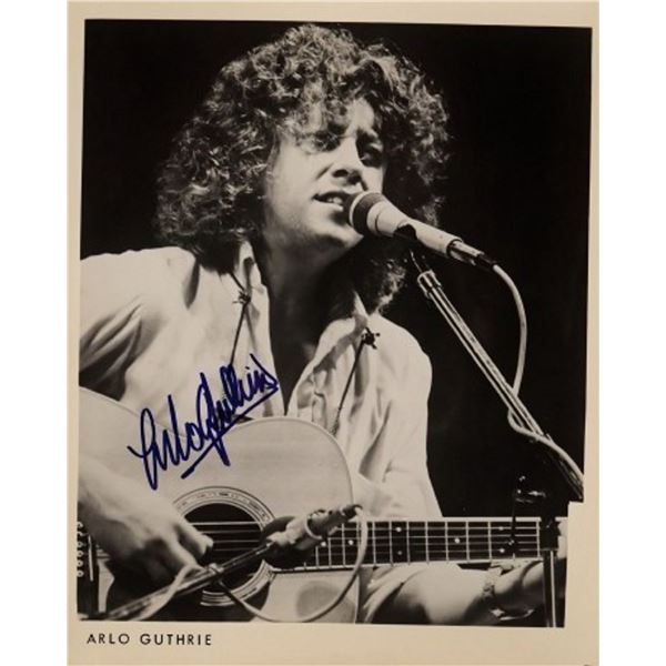 Arlo Guthrie signed promo photo