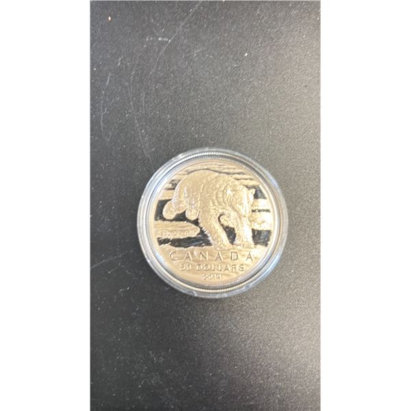 2014 $50 FINE SILVER BEAR COIN