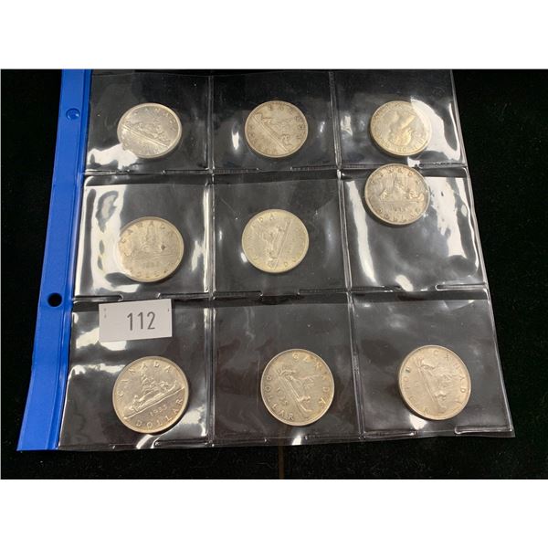 9 - SILVER CANADIAN DOLLAR COINS