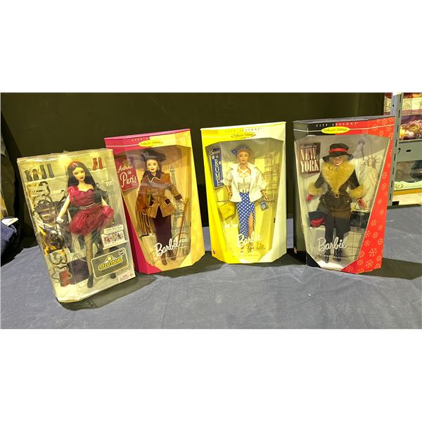 4 ASSORTED BARBIE DOLLS INCLUDING; 1998 FALL COLLECTION CITY SEASONS, 1999 SUMMER COLLECTION CITY