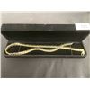 Image 1 : 14K GOLD PLATED 7.0MM SERPENTINE CUBAN LINK NECKLACE - 18.0" LONG