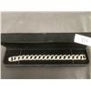 Image 1 : PLATINUM PLATED 14.0MM ICED OUT CUBAN LINK BRACELET - 8" LONG