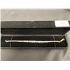 Image 1 : 18K GOLD PLATED 3MM TO 6MM GRADUATED TENNIS BRACELET - ADJUSTABLE 6.5" - 7.5" LONG