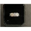 Image 2 : 925S 1.0CT MOISSANITE RING, MOUNTED IN 925 STERLING SILVER WITH WHITE GOLD OVERLAY, RESIZABLE